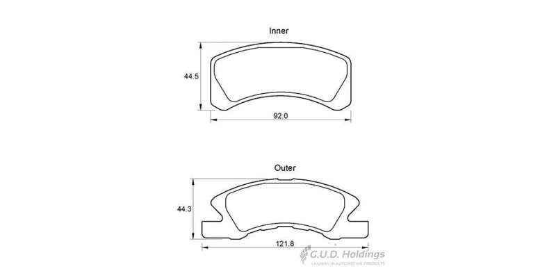Brake Pads Front Daihatsu Charade (03 11) Cuore (99 ) Mitsubishi Mirage (12 ) (SAFELINE D3585S) (...