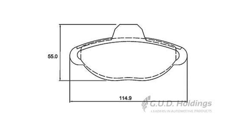 Brake Pads Front Fiat 500 500C (08 ) Panda (05 ) Seincento (01 ) (SAFELINE D3423S) (SET LH & RH W...