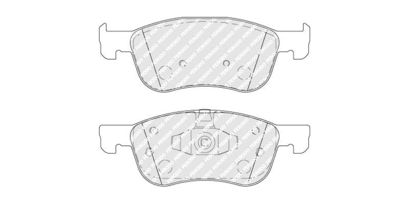 Brake Pads Front Ford Fiesta [5] 1.0,1.5 (2017 ) (FERODO FDB4816) (SET LH & RH Wheel)