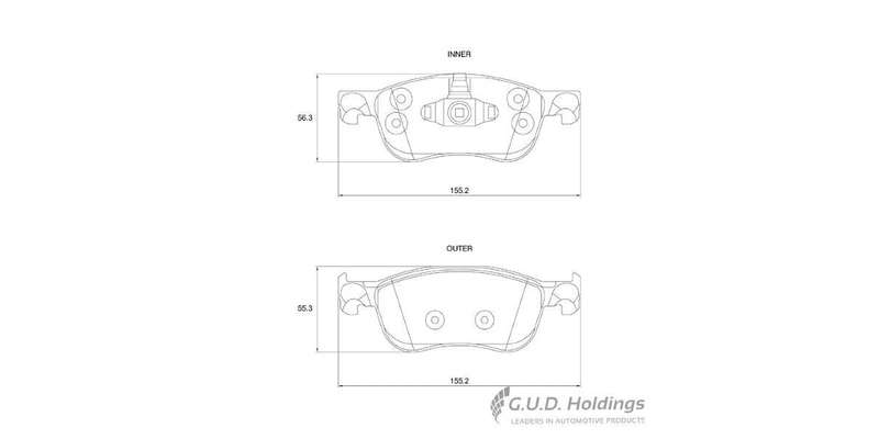 Brake Pads Front Ford Fiesta Vii (SAFELINE D4176S) (SET LH & RH Wheel)