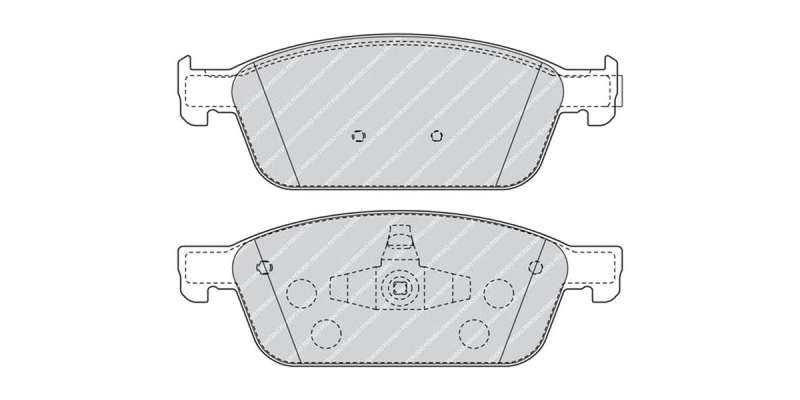 Brake Pads Front Ford Figo (15 ) Focus [3] (12 ) Kuga [2] (13 ) Tourneo (14 ) Transit (16 ) (FERO...