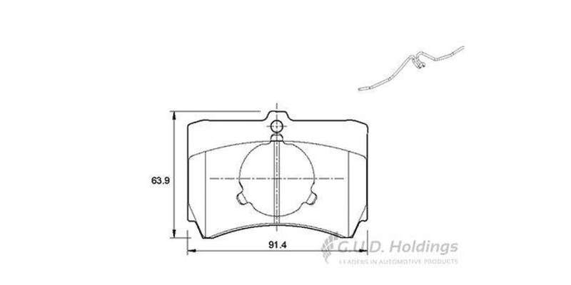 Brake Pads Front Ford Laser,Meteor,Bantam,Kia Rio,Mazda 323,Rustler (SAFELINE D968S) (SET LH & RH...