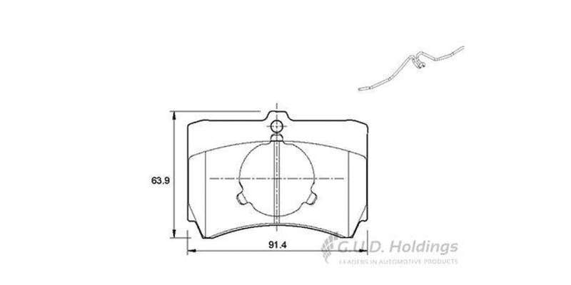 Brake Pads Front Ford Laser,Meteor,Bantam,Kia Rio,Mazda 323,Rustler (SAFELINE D968S) (SET LH & RH...