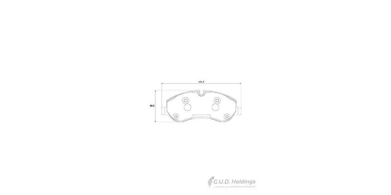 Brake Pads Front Ford Tourneo,Transit (2012 ) (SAFELINE D4087S) (SET LH & RH Wheel)