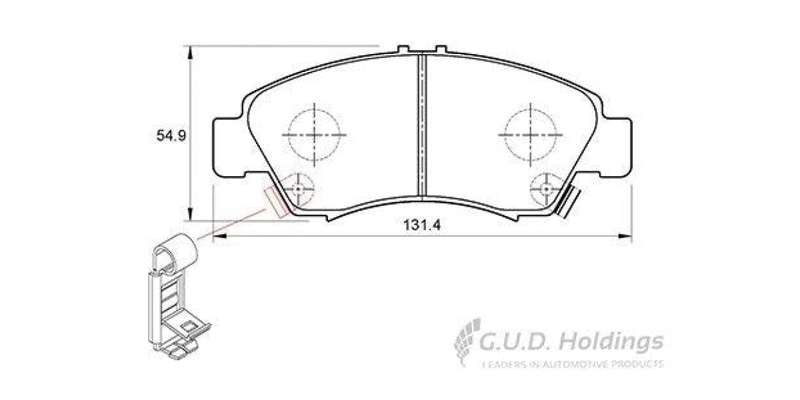 Brake Pads Front Honda 150 Sohc,160I Dohc (92 96) Brio (12 ) Fit (01 07) Jazz [2][3] (03 15) Amaz...
