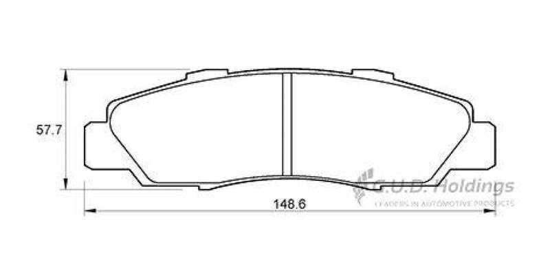 Brake Pads Front Honda Odyssey 96 98 (SAFELINE D3136S) (SET LH & RH Wheel)