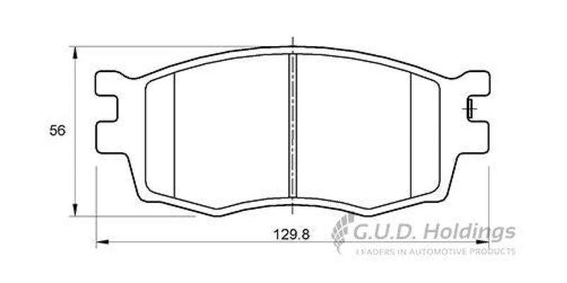 Brake Pads Front Hyundai Accent [3] (06 ) I20 (09 15>) Kia Rio [2] (05 10) (SAFELINE D3556S) (SET...