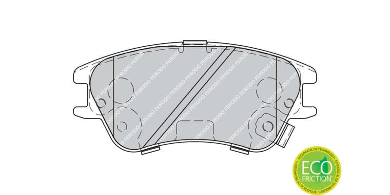 Brake Pads Front Hyundai Atos 1.0I,1.1I (99 13) (FERODO FDB1950) (SET LH & RH Wheel)