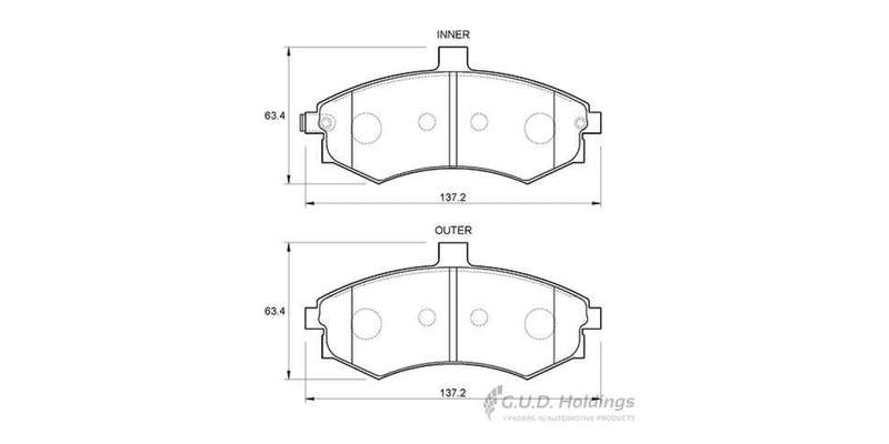 Brake Pads Front Hyundai Elantra 01 Matrix 2022 (SAFELINE D3689S) (SET LH & RH Wheel)