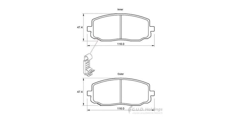 Brake Pads Front Hyundai I10 & Facelift (09 13) Kia Picanto (04 11) (SAFELINE D3561S) (SET LH & R...