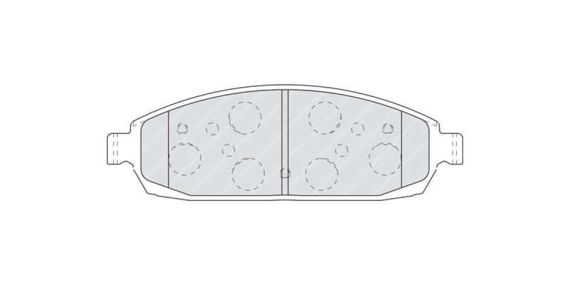 Brake Pads Front Jeep Commander 4.7,5.7 V8 (05 10) Grand Cherokee (05 ) (FERODO FDB4002) (SET LH ...