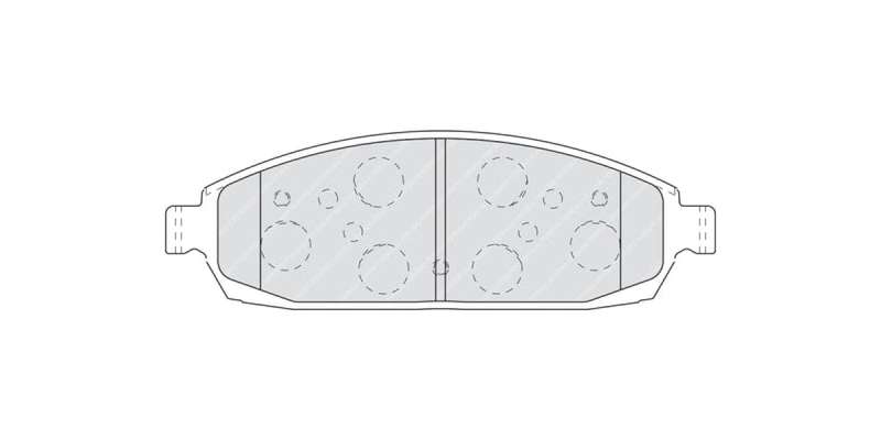 Brake Pads Front Jeep Commander 4.7,5.7 V8 (05 10) Grand Cherokee (05 ) (FERODO FDB4002) (SET LH ...