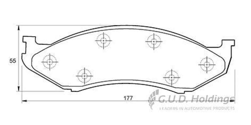 Brake Pads Front Jeep Grand Cherokee 98 (SAFELINE D3118S) (SET LH & RH Wheel)