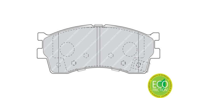 Brake Pads Front Kia Carens,Clarus,Rio,Shuma,Spectra (1998 2005) (FERODO FDB1602) (SET LH & RH Wh...