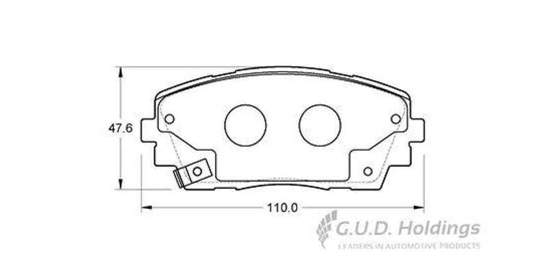 Brake Pads Front Kia Picanto 1.1 (04 ) Picanto [2] 1.0,1.2 (11 ) (SAFELINE D3943S) (SET LH & RH W...