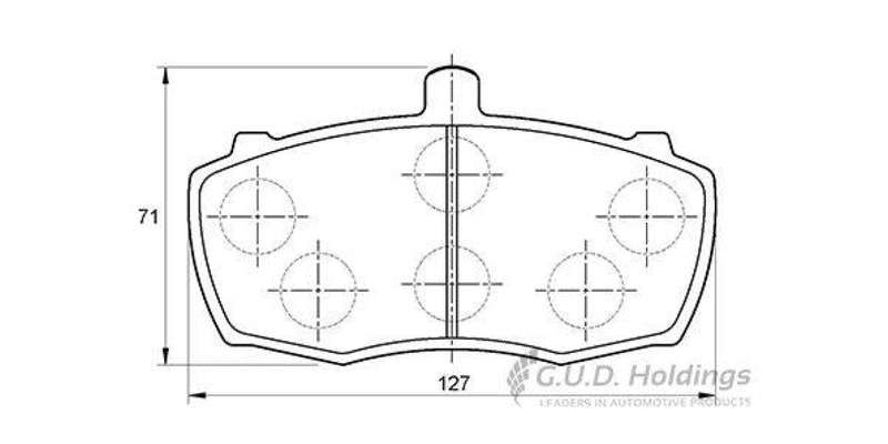 Brake Pads Front Land Rover Series 3 (81 89) (SAFELINE D3051S) (SET LH & RH Wheel)