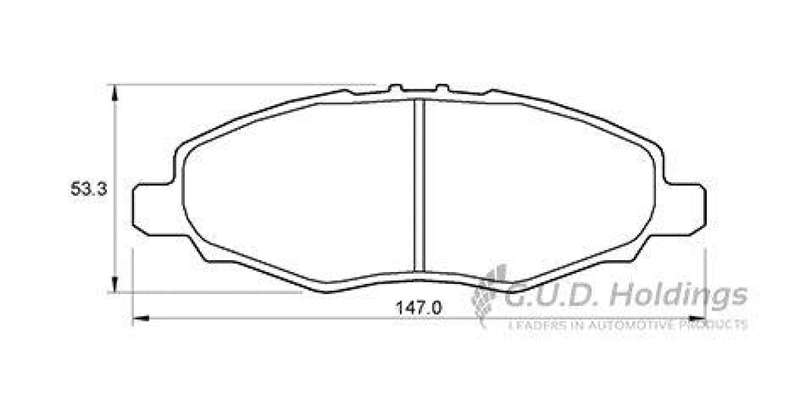 Brake Pads Front Mahindra Xylo (09 12) Toyota Innova (11 ) Hilux (05 16) (SAFELINE D3552S) (SET L...