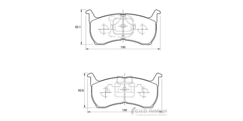 Brake Pads Front Mazda 626 (1983 1993) (SAFELINE D944S) (SET LH & RH Wheel)