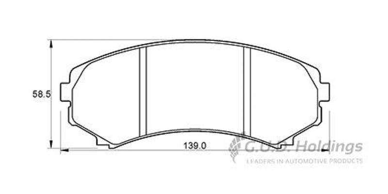 Brake Pads Front Mazda Mpv (99 06) Mistubishi Pajero (95 07) (SAFELINE D3365S) (SET LH & RH Wheel)