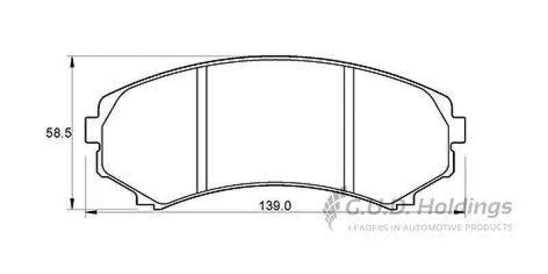 Brake Pads Front Mazda Mpv (99 06) Mistubishi Pajero (95 07) (SAFELINE D3365S) (SET LH & RH Wheel)