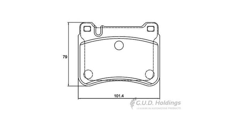 Brake Pads Front Mercedes Benz C Class [W203] 03 (SAFELINE D3891S) (SET LH & RH Wheel)