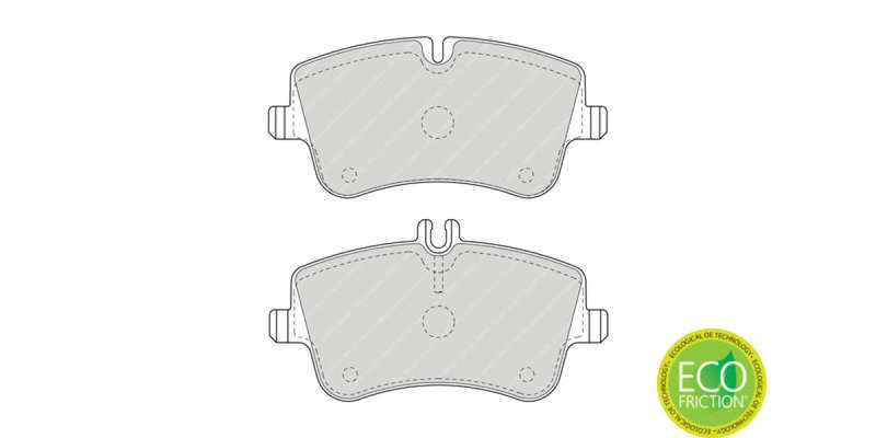 Brake Pads Front Mercedes C Class (00 08) [W203] Slk [R171] (02 ) (FERODO FDB1428) (SET LH & RH W...
