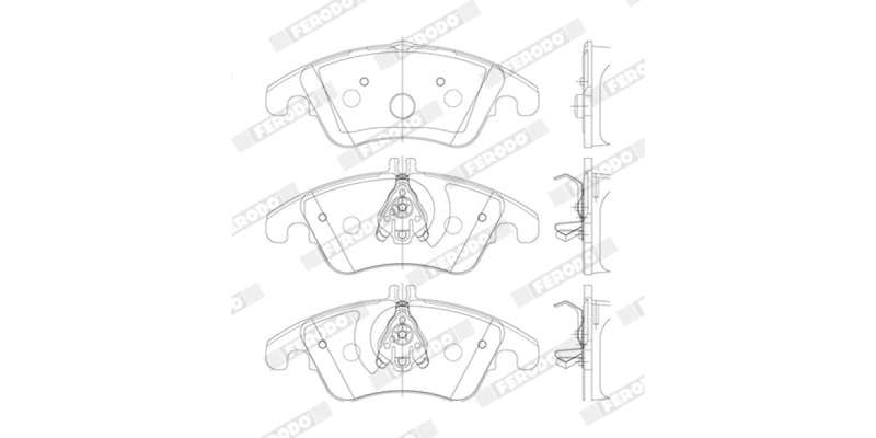Brake Pads Front Mercedes C Class (07 15) [W204] E Class [W212] (09 17) Slk 200 250 350 [R172] (1...