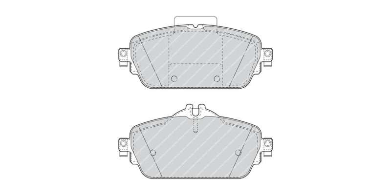 Brake Pads Front Mercedes C Class [W205](14 ) E Class [W213] (16 ) (FERODO FDB4870) (SET LH & RH ...