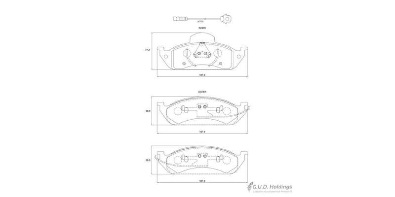 Brake Pads Front Mercedes Ml270 '00 On (SAFELINE D3196S) (SET LH & RH Wheel)