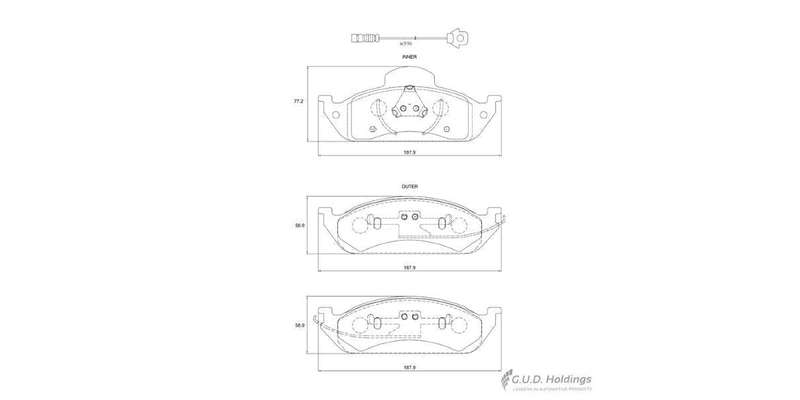 Brake Pads Front Mercedes Ml270 '00 On (SAFELINE D3196S) (SET LH & RH Wheel)