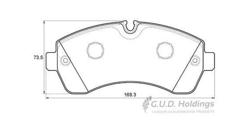 Brake Pads Front Mercedes Sprinter 3 4 5 Series (07 ) Vw Crafter 35 50 (06 ) (SAFELINE D3630S) (S...