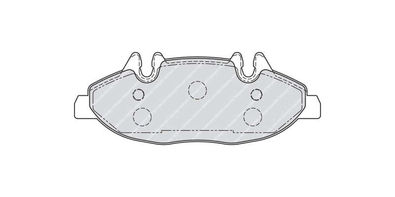 Brake Pads Front Mercedes Viano (03 14) Vito (04 14) (FERODO Front VentedR1493) (SET LH & RH Wheel)