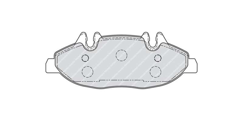 Brake Pads Front Mercedes Viano (03 14) Vito (04 14) (FERODO Front VentedR1493) (SET LH & RH Wheel)