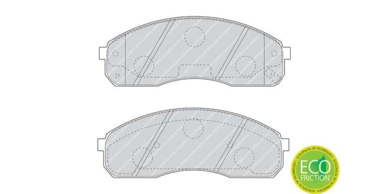 Brake Pads Front Mitsubishi Pajero (95 02) (FERODO FDB1595) (SET LH & RH Wheel)