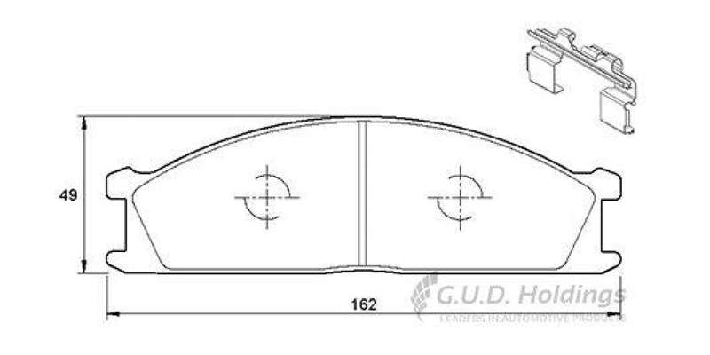 Brake Pads Front Nissan 1 Tonner,Hardbody,Np300,Patrol,Sani,Subaru Svx (SAFELINE D996S) (SET LH &...