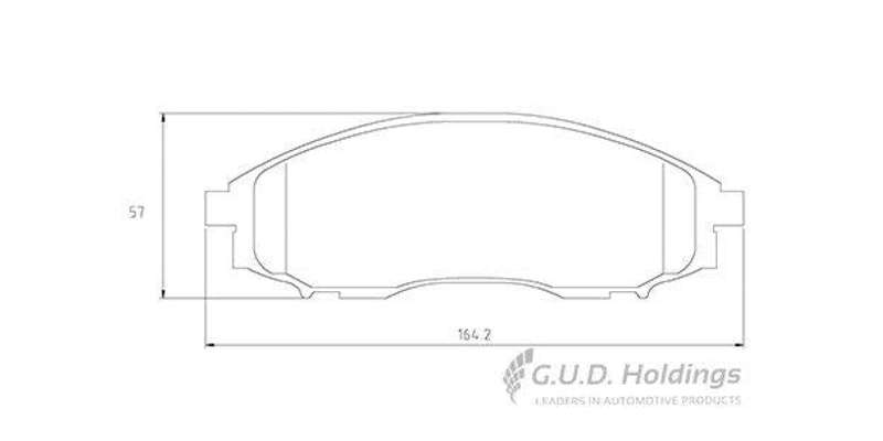 Brake Pads Front Nissan Hardbody (99 02) Navara (09 ) Np300 (09 ) (SAFELINE D4149S) (SET LH & RH ...