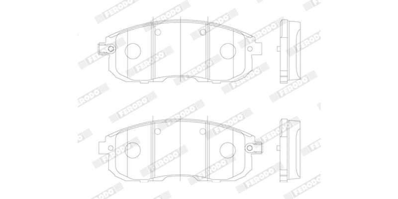 Brake Pads Front Nissan Juke (11 ) Sentra (13 ) Tiida (06 ) (FERODO FDB4148) (SET LH & RH Wheel)