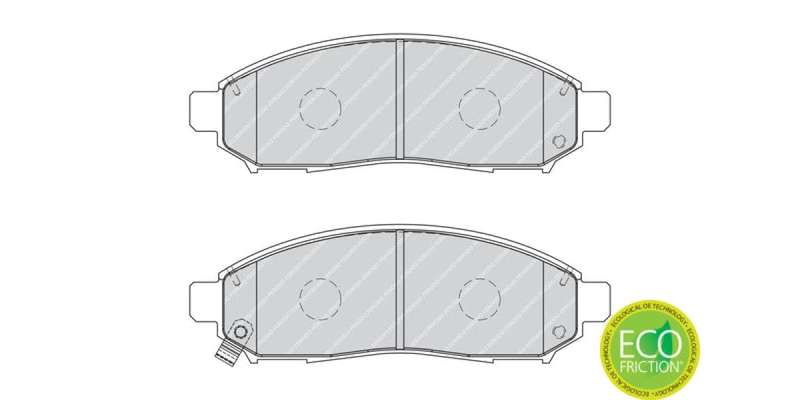 Brake Pads Front Nissan Navara [D40] (05 17) Pathfinder (05 14) (FERODO FDB1997) (SET LH & RH Wheel)