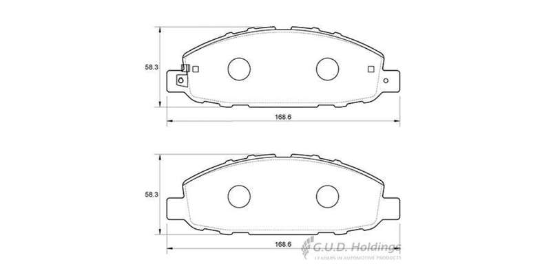 Brake Pads Front Nissan Nv350 Impendulo,Panelvan (2013 ) (SAFELINE D3978TS) (SET LH & RH Wheel)