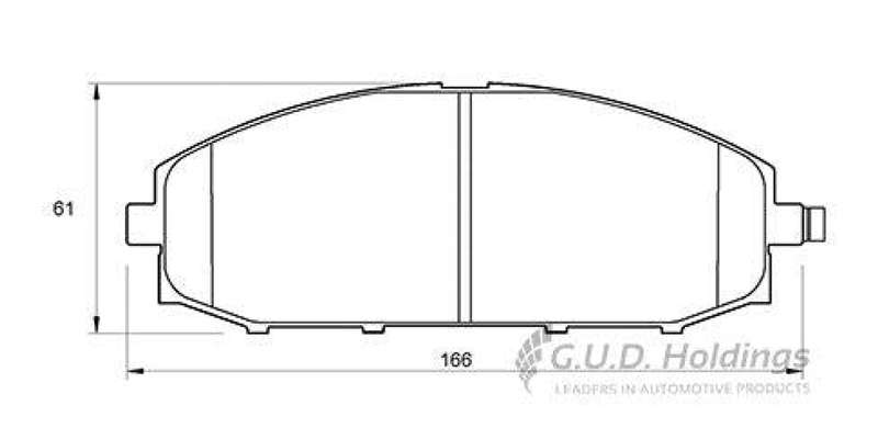 Brake Pads Front Nissan Patrol 97 (SAFELINE D3382S) (SET LH & RH Wheel)