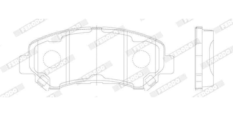 Brake Pads Front Nissan Qashqai [1] (11 ) X Trail [2] (08 ) Suzuki Kizashi (11 ) (FERODO FDB4051)...