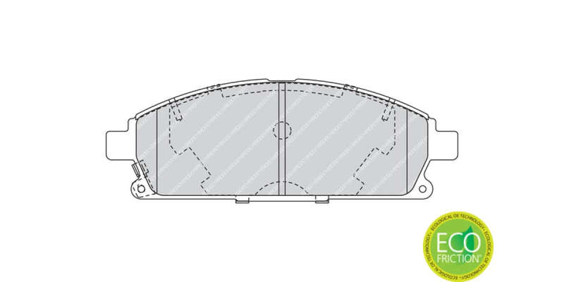 Brake Pads Front Nissan X Trail (01 08) (FERODO FDB1263) (SET LH & RH Wheel)
