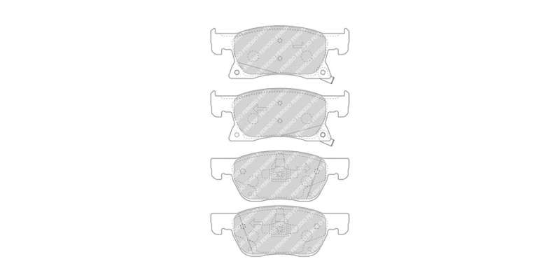 Brake Pads Front Opel Astra 1.0T,1.4T,1.6T (16 ) (FERODO FDB4933) (SET LH & RH Wheel)