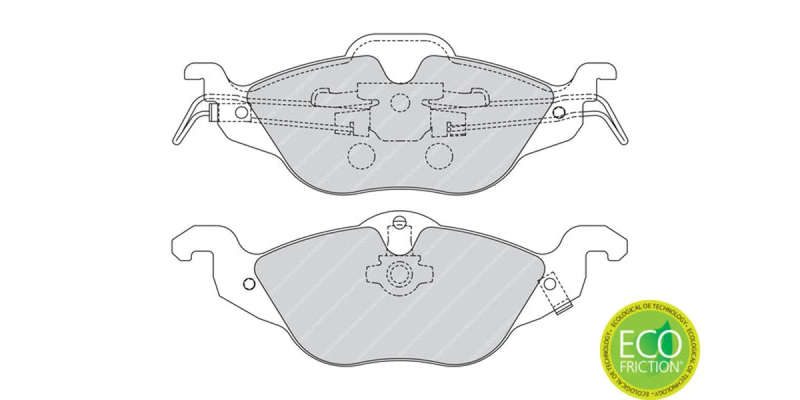 Brake Pads Front Opel Astra (99 04) (FERODO FDB1293) (SET LH & RH Wheel)