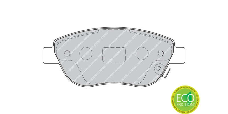 Brake Pads Front Opel CoRear Solida 1.3Cdti,1.4I (07 1%) (FERODO FDB1919) (SET LH & RH Wheel)