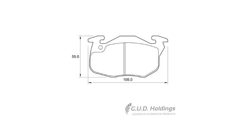 Brake Pads Front Peugeot 306 (96 00) 405 (95 97) (SAFELINE D3228S) (SET LH & RH Wheel)