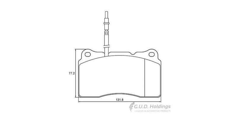 Brake Pads Front Peugeot 607 3.0 V6 (2001 ) (SAFELINE D3657S) (SET LH & RH Wheel)