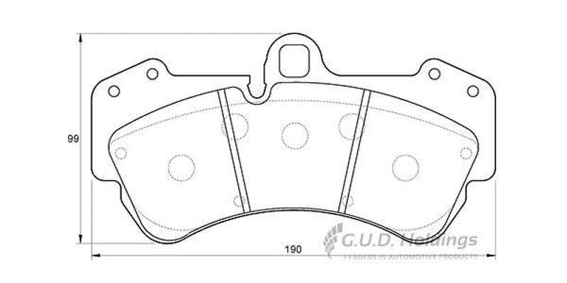 Brake Pads Front PoRear Solidche Cayenne [9Pa] (02 10) Vw Toureg (04 11>) (SAFELINE D3511S) (SET ...