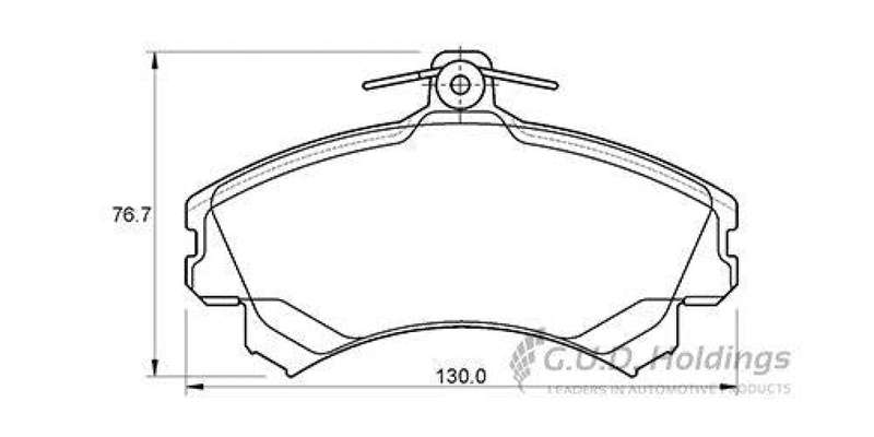 Brake Pads Front Proton Arena (06 ) Smart Fourfour 1.3,1.5 (04 07) Volvo S40 2.0 (97 04) (SAFELIN...