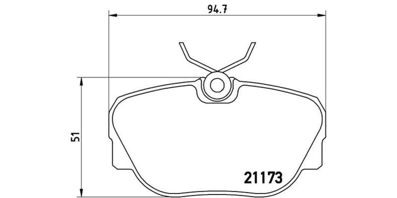 Brembo Brake Pads Front Bmw 3 E30 ( Set Lh&Rh) (P06010)